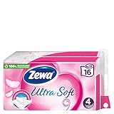 Zewa Toilettenpapier 'Ultra Soft' 4-lagig, 16 x 150 Blatt (16 Rollen)