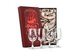 Kristall Port, Sherry und Dessertwein Gläser | 4er Set | Professionelle 200 ml...