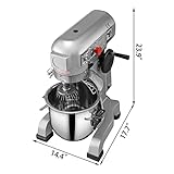 10 15 20 30L Elektrische Teigmaschine Edelstahl Kommerzielle Creme Schneebesen Mixer...