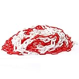 KATSU Absperrkette Kunststoffkette 25 Meter 8mm x 25m gut sichtbare weiße und...