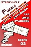 Streichholz Puzzle Entfernen Sie zwei Stäbchen: Ebene 02