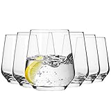 Krosno Wassergläser Saftgläser Whiskygläser Trinkgläser| Set von 6 | 400 ML...