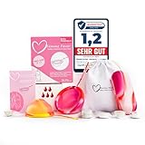 FEMME FAVOR Menstruationsscheibe - Menstruationstasse aus med. Silikon – Set...