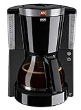 Melitta 1011-04, Filterkaffeemaschine mit Glaskanne, AromaSelector, schwarz Kaffeemaschine...