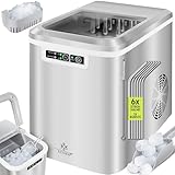 KESSER® Eiswürfelbereiter | Eiswürfelmaschine Edelstahl | Ice Maker | 12 kg...