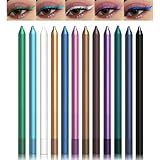 Matt Eyeliner Set - 12 Farben Bunt Gel Eyeliner Wasserfest - Kajal Stifte Glatter &...