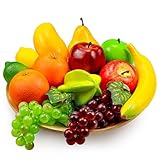13 Stück Künstliche Früchte Set, Fake Mischung Früchte Für Home Decor, Simulation...