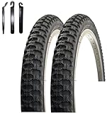 2 x VEE Rubber V024 18' Fahrradreifen Schwarz 47-355 (18 x 1.75) inkl. Reifenheber