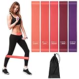 Widerstandsbänder, Fitnessbänder, 5 STK Gymnastikbänder, Resistance Bands mit...