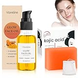 Kojisäure-Seife, Kojic Acid Soap+Turmeric Oil 59ml,Kojisäure Gesichtsseife...