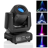 UKing 100W Moving Heads LED Strahler DMX 512 RGBW Prisma Lichteffekt 8 Farben...