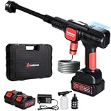 Andeman Akku-Hochdruckreiniger, 75 bar Mobiler Druckreiniger Mit 2x4000mAh Akku,...