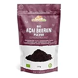 Acai Pulver Bio 100g - Gefriergetrocknet - Pure Organic Acai Berry Powder (Freeze-Dried)...