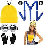 Halloween Kostüm Cosplay Kostüm Halloween Mütze Cosplay Brille Handschuhe Knöpfe...