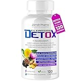 J.Armor Detox 120 Kapseln für Leber & Darm, Niere & Dickdarm | Entschlackend & Leber...