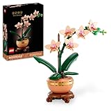 LEGO Botanicals Mini-Orchidee - Kunstblumen Set - Deko fürs Wohnzimmer oder Büro -...