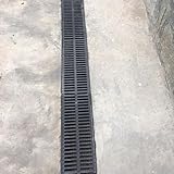 GFLPSQIA entwässerungsrinne rutschfeste Kunststoff-Kanal-Abflussgitter, Rechteckige...