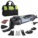 WORKPRO 300W Multifunktionswerkzeug, Oszillierende Säge mit 17 Zubehör und...