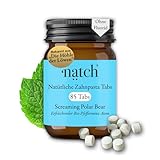 Natch Zahnputztabletten ohne Fluorid, Zahnpasta Tabletten 85 Tabs, arktische...