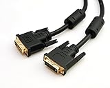 RHOMBUTECH® - Premium DVI zu DVI Kabel / Dual Link DVI-D 24+1 / vergoldete...