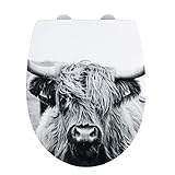 WENKO WC-Sitz Yak mit Hochglanz-Oberfläche, Toilettendeckel mit...