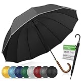 ADRIANO PORCARO® Regenschirm Sturmfest I Ø120cm Schirm I Regenschirm Groß XXL mit...