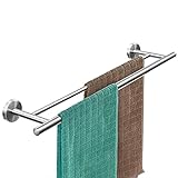 Doppelter Handtuchhalter, Dailyart Badezimmer Handtuchstange Bad Ohne Bohren für...
