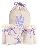 Lalavanda® 6 x Lavendelsäckchen mit getrockneten Lavendelblüten, Perfekter...