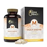 Enzym Komplex - Umfangreicher Mix mit 6 Enzymen + Betain HCL - Mit Bromelain,...