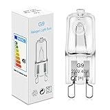 BROTOU 4er Pack G9 Halogenlampen, G9 Halogen Leuchtmittel 40W 230V 2800K Dimmbare Halogen...