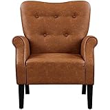 Yaheetech Loungesessel Polstersessel mit geschwungenen Armlehnen Clubsessel...
