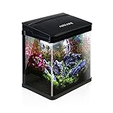 Nobleza - Nano-Fischtank-Aquarium mit LED-Leuchten & Filtersystem, tropischeAquarien, 7...