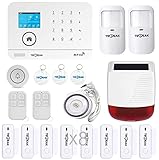 GSM/WiFi Alarmanlagen Komplettsystem, TECPEAK Alarmanlage Haus mit Alarmsirene,...