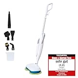 Livington Steam Twister weiß - rotierender Dampfreiniger inkl. Zubehör - Dampfbesen &...