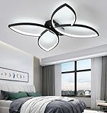 DDYY Schwarz LED Deckenlampe Dimmbare Deckenleuchte 60W/4800lm Hoher Helligkeit Aluminium...
