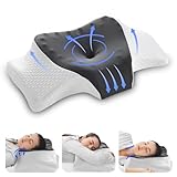 GC GAVENO CAVAILIA Hybrid Groove Memory Foam Kissen, konturierte Form Nackenstütze,...