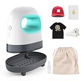 Euakee Mini Transferpresse mit 3 Heizstufen, Tragbare Hitzepresse für T-Shirts,...