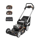WORX WG749E NITRO Akku-Rasenmäher 40V - starker bürstenloser Motor - 46cm Schnittbreite...