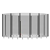 Baunsal® Trampolin Sicherheitsnetz Ø 487 cm (JS+EXD) für 12 Netzstangen mit...