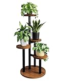 Bamworld Blumenständer Holz Pflanzenständer Pflanzenregal Indoor Blumenregal...