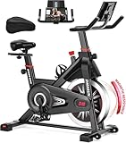 Heimtrainer Fahrrad mit Magnetischem Widerstand, DMASUN Ergometer Heimtrainer mit LCD...
