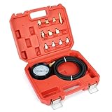 Wiltec Öldruckprüfer 12-teilig, 0-35 bar, Öldruckmesser mit 600 mm Schlauch,...