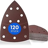 Haerd Group 120 Stück/Prio-Schleifdreiecke / 11-Loch / 105 x 152 mm/je 20 x...