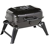 Outsunny Klappgrill Kohlegrill Standgrill tragbar Tischgrill Garten BBQ Metall...