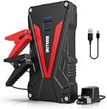 BuTure Starthilfe Powerbank, 1500A Spitzenstrom 13800mAh Tragbare Auto Starthilfe für...