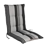 BURI 4X Niederlehner-Auflage Milano 105x50x6cm Sitzkissen Gartenstuhl