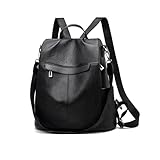 NICOLE & DORIS Damen Rucksack mit Diebstahlschutz Elegant Schulrucksack Wasserdicht PU...