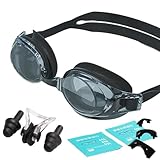 HSTWODE 1Stück Optische Schwimmbrille mit Sehstärke -1,5 bis -9,0,...