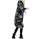 HHOP Damen Weste lang Damen Parka Damen Jacke Longjacke Damen Baseball Jacke...