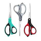 JARVISTAR Scheren Set, 3-Teilig Haushalt Bastelschere 22 cm Mehrzweck Schere...